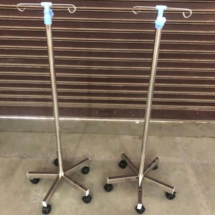 IV Stand All Stainless Steel Incl Base