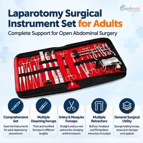 laparotomy surgical instrument set  