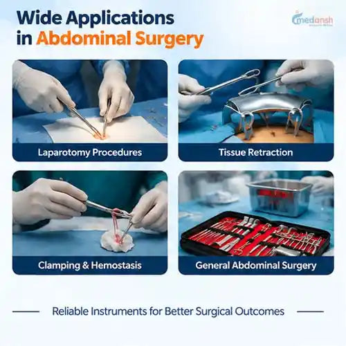 laparotomy surgical instrument set  