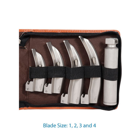 Laryngoscope Premium with Blade Size 1, 2, 3, 4