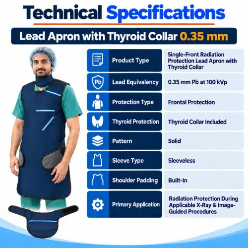 lead apron with thyroid collar