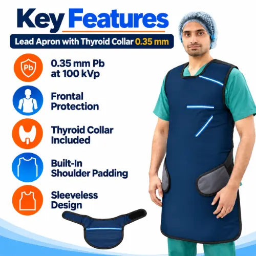 lead apron with thyroid collar