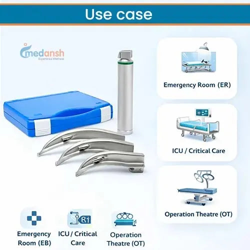 led laryngoscope set uses