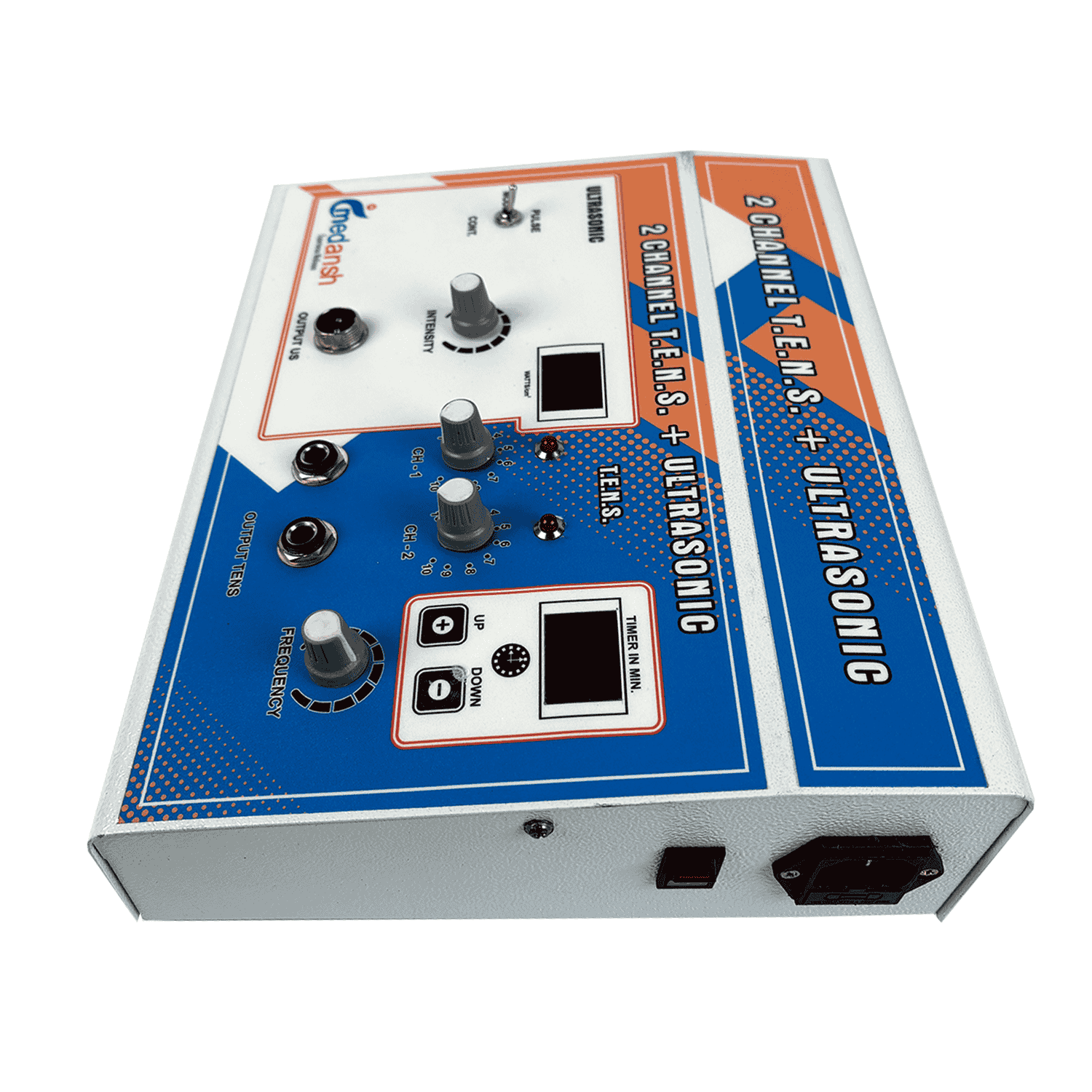  2 channel tens + ultrasonic machine 