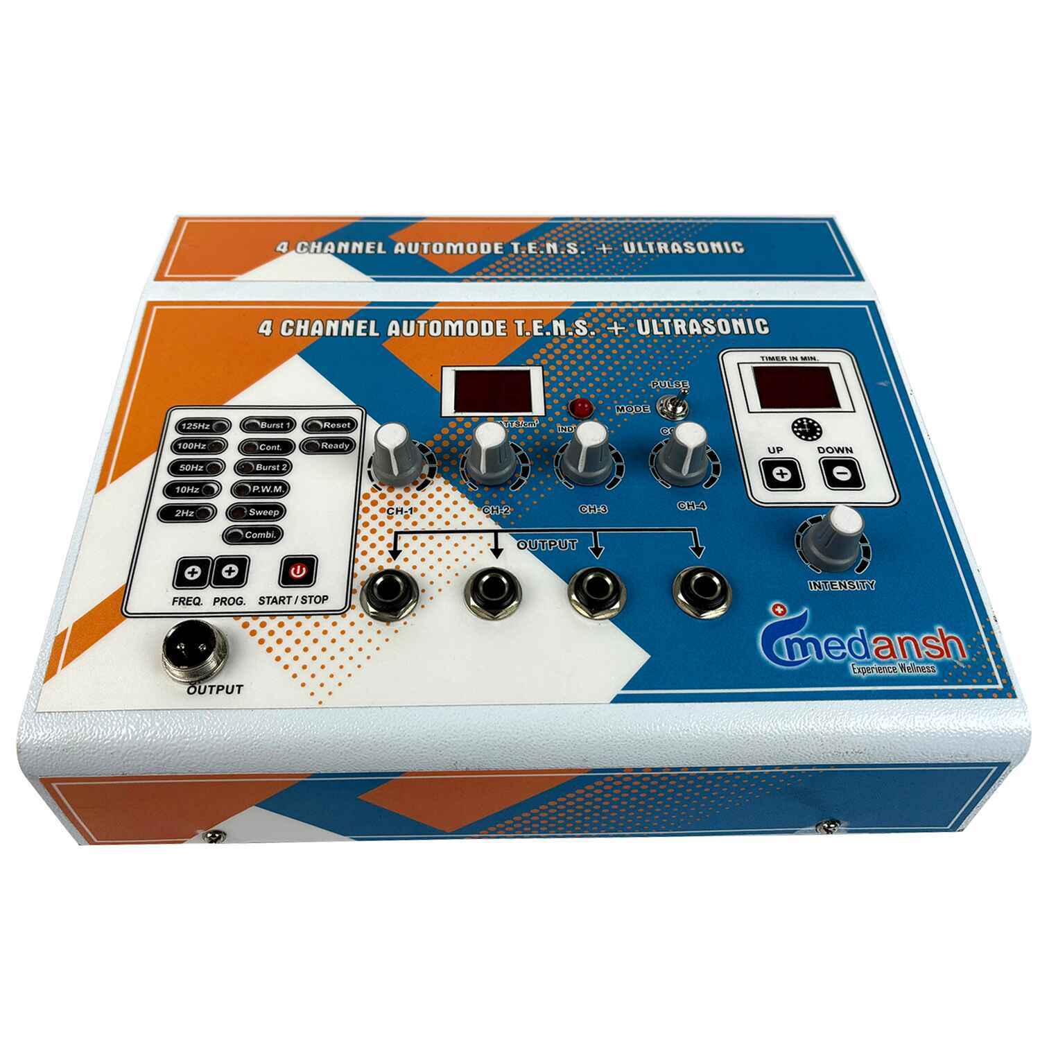 4 channel ultrasonic physio machine tens 