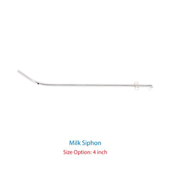 Milk Siphon Curved Tip Mild Steel (Pack of 4)