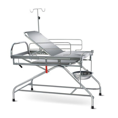 Obstetric Labour Table Telescopic Stainless Steel with Mattress