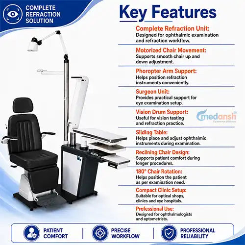optic ophthalmic refraction chair
