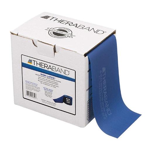 Original Theraband Resistive Band Latex Free Blue 25 Yds Roll TPE