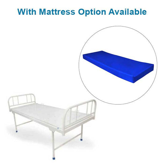 Plain Patient Hospital Bed MS Pipe Frame