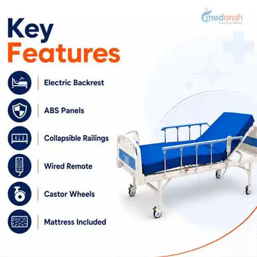 semi fowler hospital bed electric