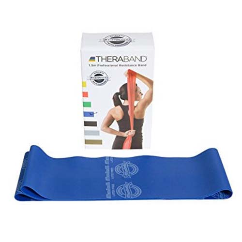 Original Theraband Resistive Band Latex free - Blue - 1.5m from Theraband USA