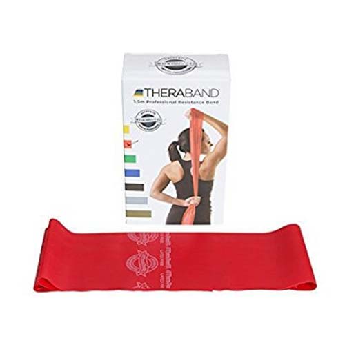 Original Theraband Resistive Band Latex free - Red - 1.5m from Theraband USA