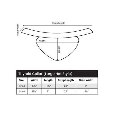 Thyroid Collar Large Hat Style 0.35mm