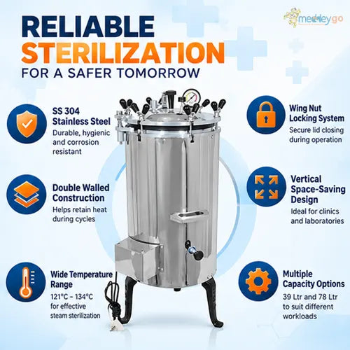 vertical autoclave key features 

