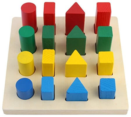 Peg Board Multi Shape 16 Pegs