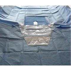 Disposable Abdominal Drape Sterile 150x220cm with Incision Cut 8x10 Inch (Pack of 4)