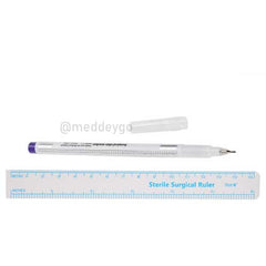 Medical Skin Marker Pen with Ruler (Pack of 10)