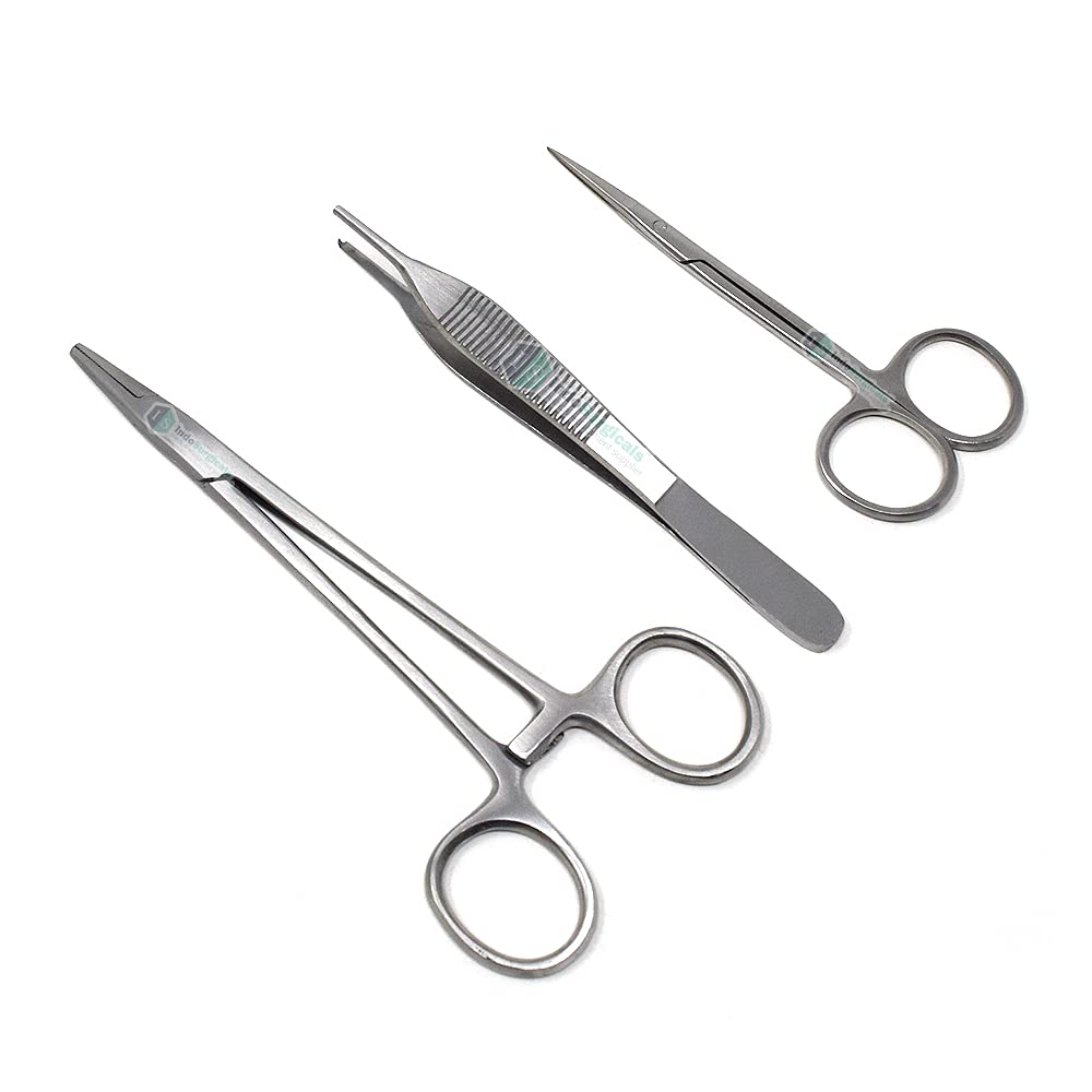 Seturing Set Instruments Suturing Instrument Set (Set of 3) | Essential Tools - Medansh