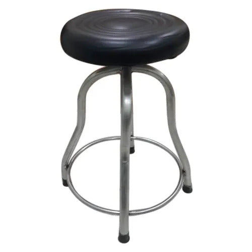 Revolving Patient Stool 4 Leg SS Cushioned Top