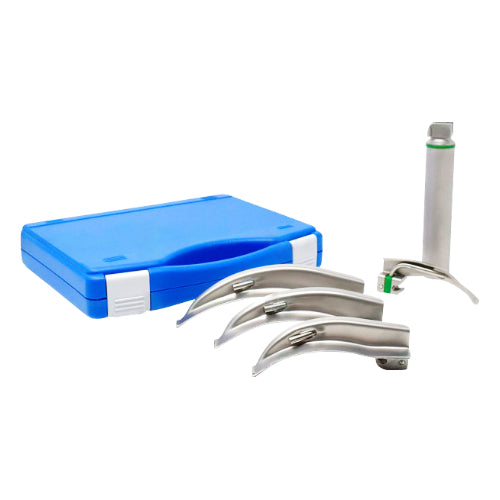 Fiber Optic LED Laryngoscope Set Macintosh 1,2,3